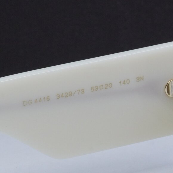 Dolce & Gabbana DG4416 342973 Rectangle Sunglasses - Full Beige/Brown - Picture 7 of 8